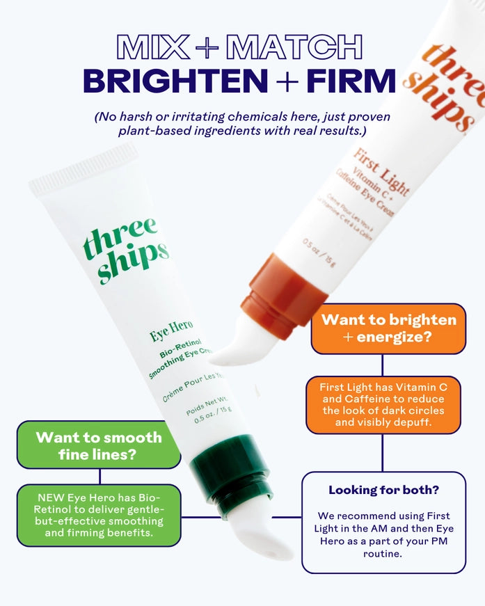 ThreeShips EyeHero™ Bio-Retinol Smoothing Eye Cream