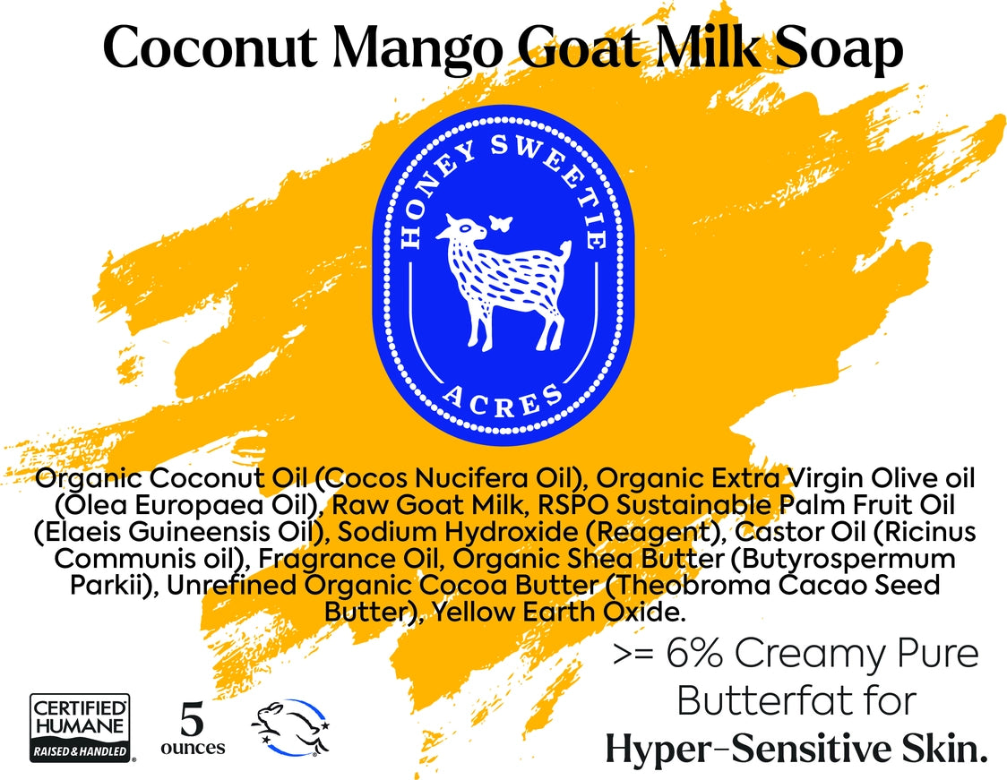 HONEY SWEETIE Coconut Mango Milk Soap