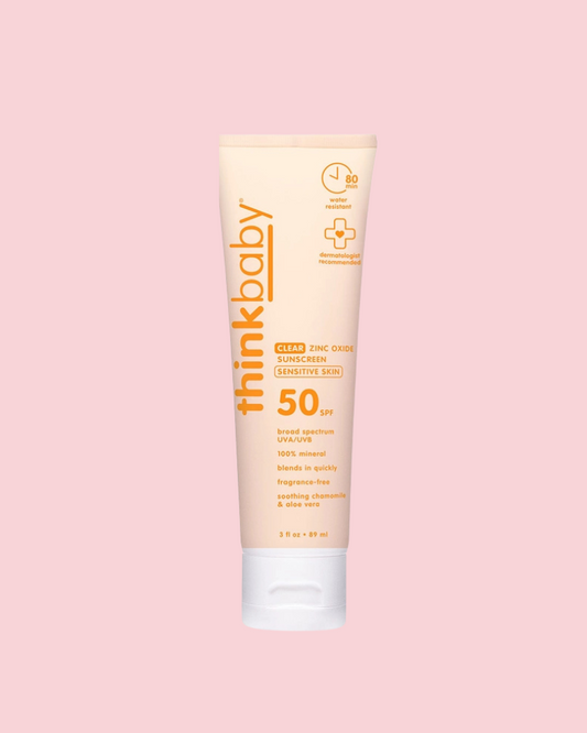 Think New Baby Clear Zinc Sunscreen Sensitive Skin Spf 50