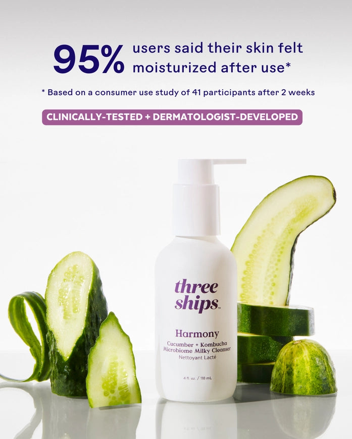 ThreeShips Harmony Cucumber + Kombucha Microbiome Balancing Cleanser