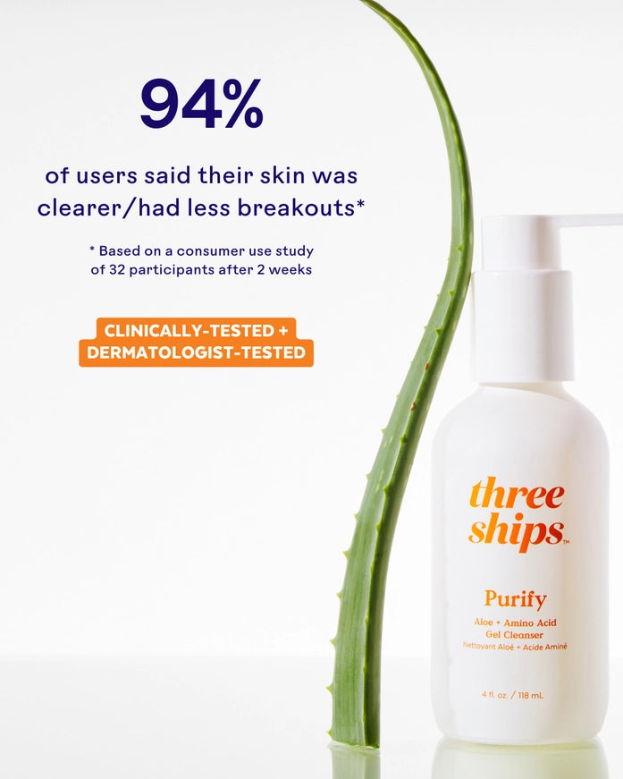 ThreeShips Purify Aloe + Amino Acid Gel Cleanser