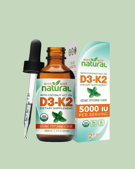 Organic Vitamin D3 Drops With K2