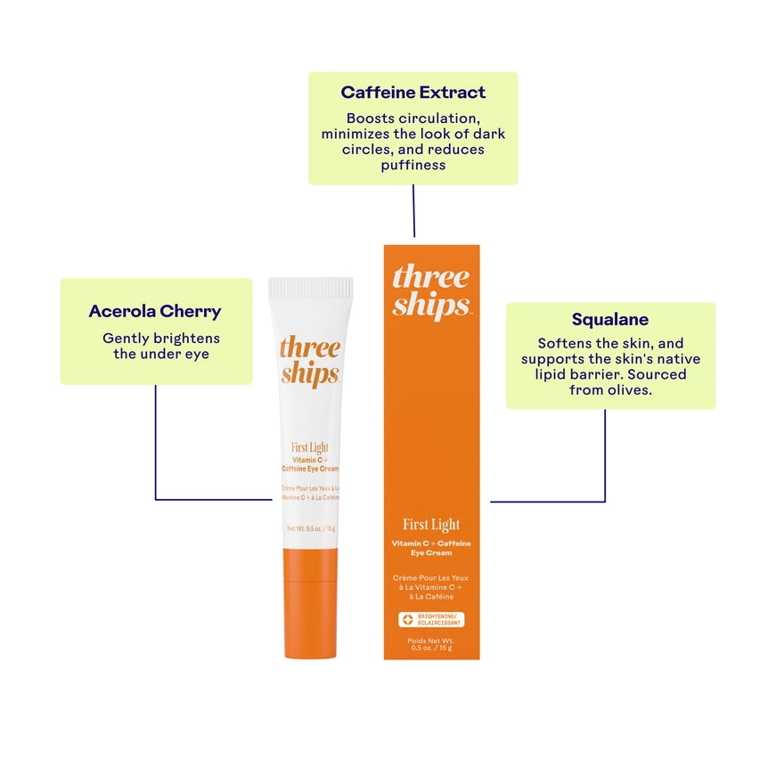 ThreeShips First Light™ Vitamin C + Caffeine Eye Cream